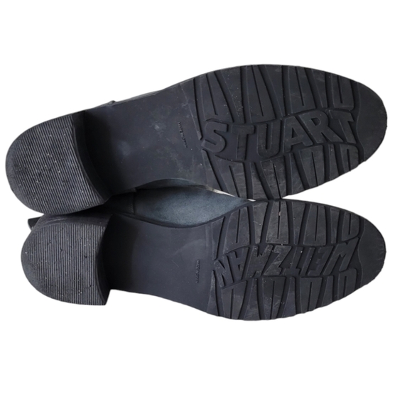 Stuart Weitzman Grey Suede Booties Faux Fur - Picture 10 of 10